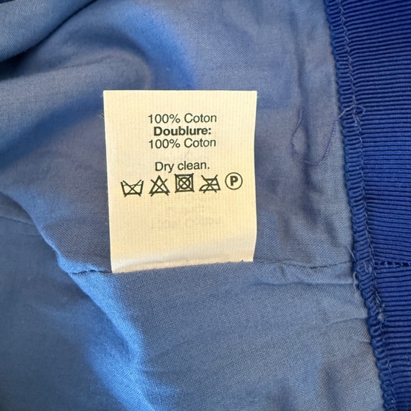 J Crew Women's Skirt Blue Beige Floral Cotton Pencil Knee Length B8203 BD19 - Picture 5 of 5